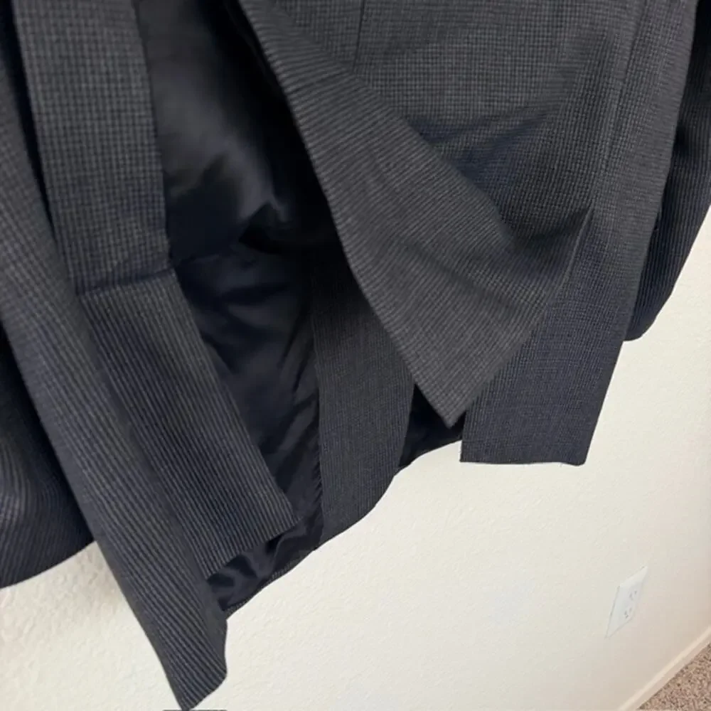 Joseph Abboud Sport Coat Men 44R Blue-Gray Worsted Wool Modern Business Travel